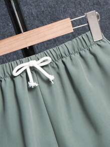 SHEIN 2pcs Tween Boys' Casual Striped Short Sleeve T-Shirt And Shorts Set, Streetwear Punk Rock Preppy Style For Daily Wear, Parties, Music Festivals, Spring/Summer