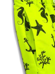 Manfinity Swimmode Men's Fashion Beach Shorts, Suitable For Summer - Multicolor - View 5