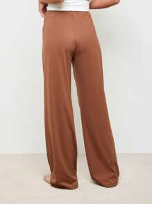 AiiRZ Palazzo Wide Leg Loungewear Pants Studio Practice Ballet Professional Exercise Bottoms Athleisure Wear - Brown - View 2