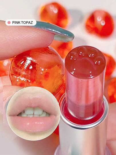 BáLsamo Labial Nutritivo Mello Jello-Topacio Rosa, Pomelo Y Naranja Sheer Glow BáLsamo Labial Ultra Nutritivo Para El Cuidado Diario De Los Labios Prebase Hidratante Para Labios Elaborada Con Vitamina E Y Aceite De Semilla De Jojoba Marca Belleza Maquillaje CosméTico Para Mujeres NiñAs Perfecto Para OtoñO Invierno Ideal Para Y2K Elegante Moda Adecuado Para CumpleañOs Navidad Presente Fiesta Listo Mejor Color