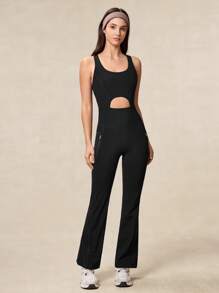 OutZeal Sweat Wicking Nylon 2in1 Removable Pads Adjustable Straps Shaping Jumpsuit Flare Pocket - Black - View 9