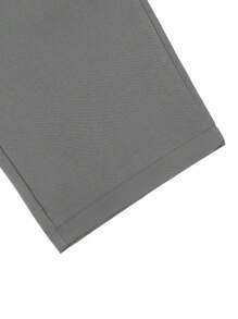 Manfinity LEGND 男士多口袋休闲时尚直筒实用美式工装裤，秋季 - 深灰色 - 查看 7