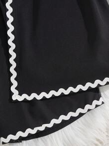 Set de 3 piezas para adolescentes, que incluye: Camisa de manga corta casual de verano, top con tirantes ajustables y shorts minimalistas