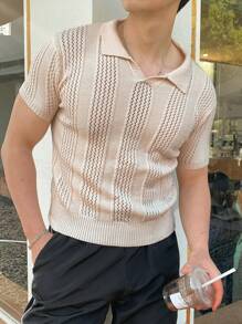 SHEIN Maglietta polo a maniche corte bianca casual per ragazzi adolescenti, adatta per uscite primavera ed estate, abbigliamento per ragazzi pre-adolescenti