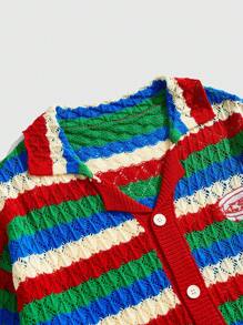 ROMWE MEN Men's Loose Knit Shirt, Knit Short Sleeve Top, Vacation