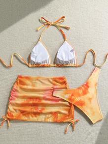 SHEIN x Eduarda Gutierrez Soleia Women's Floral Resort Beach Vacation Multi-Piece Outfit Set, Fashionable For Summer - Multicolor - View 2