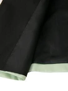Calvornis Men's Business Gentleman Contrast Color Single Breasted Suit Jacket & Pants Set Prom Suits For Men - Green - View 5
