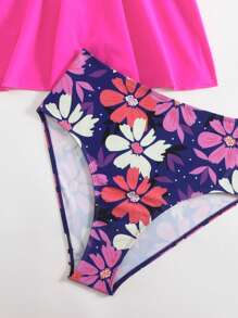 SHEIN Swim 2pcs Women Swimsuit, Figure Flattering & Slimming, Sexy For Beach, Pool, Hot Spring For Summer Beach Vacation