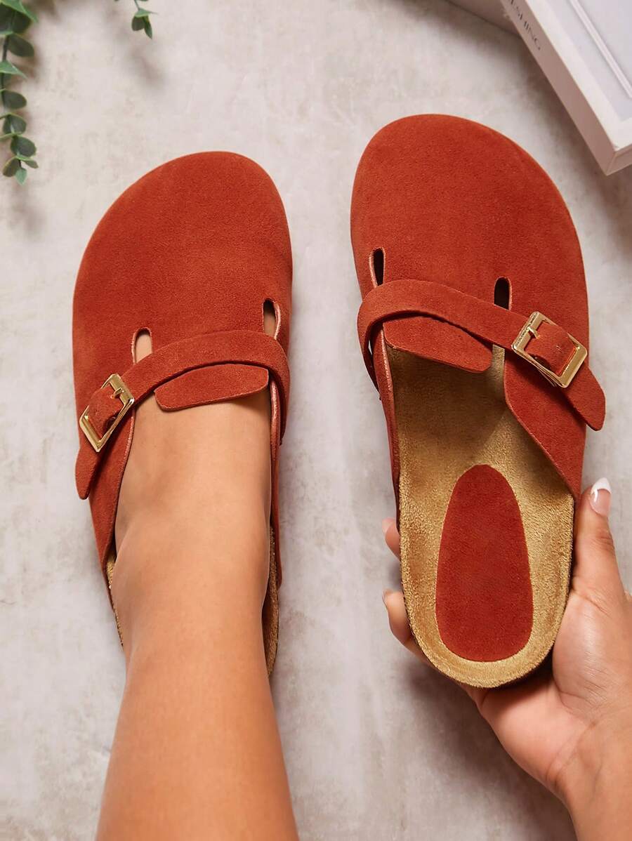 SHUZIA Women's Boston Clog Wide Fit Orange Slip On Mule Holiday Vacay Vibe For And Summer Shoes Spring Shoes Spring Break Easter