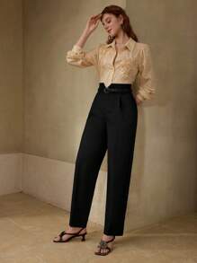 MOTF PREMIUM TAILORED PRESS CREASE SUIT PANTS - Black - View 3