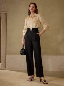 MOTF PREMIUM TAILORED PRESS CREASE SUIT PANTS - Black - View 6