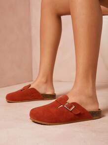 SHUZIA Women's Boston Clog Wide Fit Orange Slip On Mule Holiday Vacay Vibe For And Summer Shoes Spring Shoes Spring Break Easter