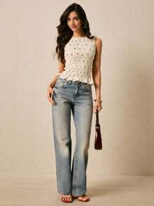 Poéselle Women's Cherry Print Camisole, Vacation,Cherry Top,Going Out Tops,Vacation Outfits Woman,Cute Summer Tops,Summer Outfits For Women