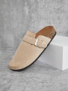 SHUZIA Men's Comfortable Round Toe Taupe Slippers Spring Shoes Spring Break Easter Mother's Day Present