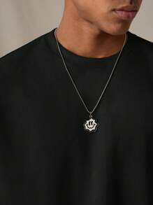 SWAVVY Men's Knit Fashionable Casual Daily Oversized Number Embroidered Short Sleeve T-Shirt, Summer, School, For Fall - Black - View 6