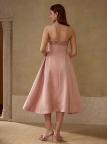MOTF PREMIUM Vestito slip con ricamo floreale