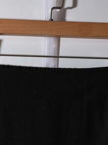 SHEIN Clasi 女士加大码优雅时尚休闲黑白撞色半身裙