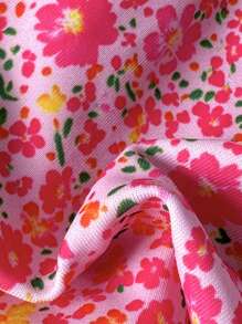 Elavelle Bộ đồ bơi bikini gợi cảm có dây mảnh họa tiết hoa và kim loại mùa xuân dành cho nữ - Nhiều màu - Xem 8