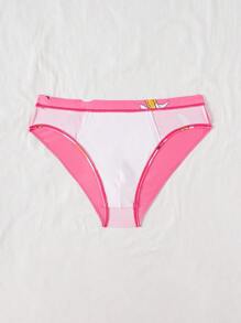 Manfinity Swimmode Men's Summer Banana Print Beach/Swim Trunks - Pink - View 6