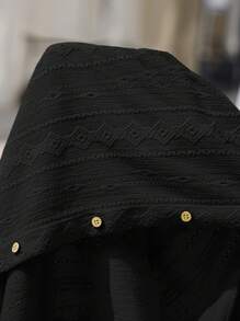 Manfinity BRENVOR Men's Casual Loose Fit Cashew Print Short Sleeve Single-Breasted Shirt Premium Textured Fabric  Summer Wardrobe Essentials Casual Outfit Ideas Laid-Back Look  Daily Essential Wardrobe Staple Basic Style All-Match Style Go-To Piece Mix-And-Match Item Casual Versatile Style  Summer Wardrobe Essentials Casual Outfit Ideas Laid-Back Look Premium Textured Fabric  Daily Essential Wardrobe Staple Basic Style All-Match Style Go-To Piece Mix-And-Match Item Casual Versatile Style Hand-Beaded Ummer Wardrobe Essentials Casual Outfit Ideas Laid-Back Look Designer Style - Black - View 5