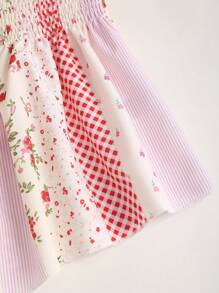 Sweetra Women's Summer Ditsy Floral Tube Top - Multicolor - View 5