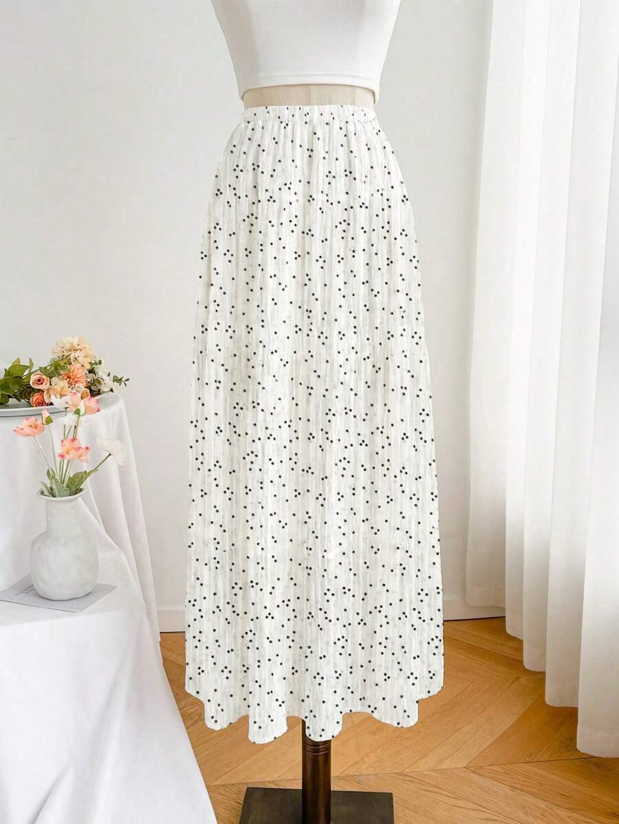 SHEIN Unity Summer Floral Patchwork A-Line Skirt - Multicolor - View 1