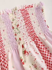 Sweetra Women's Summer Ditsy Floral Tube Top - Multicolor - View 4