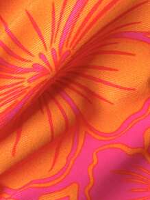 Swim Mod 2pcs Women Random Floral Print Spaghetti Strap Sexy Bikini Set, Summer - Multicolor - View 6