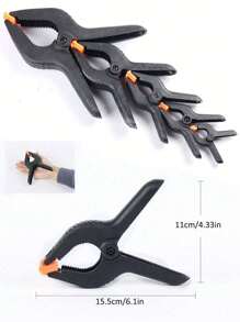 12 件塑料弹簧夹，小型重型夹子，适用于工艺品、背景架、木工、摄影工作室；多功能弹簧夹 - 强力抓握塑料夹，适用于木工、摄影背景和工艺品、男士工具 - 彩色 - 查看 11