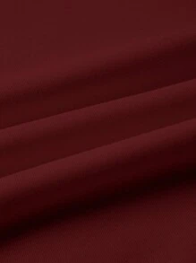 Zolique Kaos Lengan Panjang Wanita dengan Motif Huruf, Kaos Kasual, Atasan untuk Musim Semi dan Gugur - Burgundy - View 5