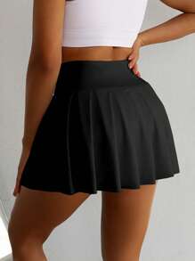CourtClass Tennis Skirt Golf Skorts High Waisted With Pockets Inner Shorts Wide Waistband For Athletic Skorts Sports Running Pickleball Athletic Skirt