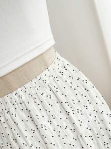 SHEIN Unity Summer Floral Patchwork A-Line Skirt - Multicolor - View 5