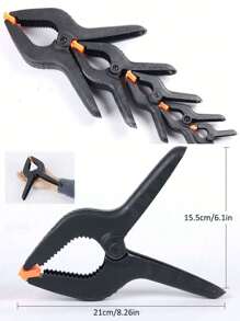 12 件塑料弹簧夹，小型重型夹子，适用于工艺品、背景架、木工、摄影工作室；多功能弹簧夹 - 强力抓握塑料夹，适用于木工、摄影背景和工艺品、男士工具 - 彩色 - 查看 12