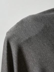 SHEIN EZwear Pantalones capri de cintura con cordón de pierna ancha