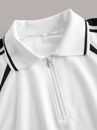 Exploreva T-shirt de sport, de yoga, de course à pied et de fitness pour femmes, coupe slim, manches courtes, bicolore