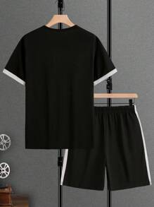 Manfinity Homme Set Polo Shirt Colorblock, minimalista e alla moda, adatto per l'estate
