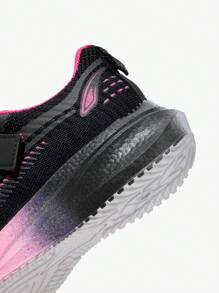 JNSQ 1 paar veelzijdige, casual, comfortabele, zachte, ademende veterschoenen voor alle wedstrijden, tweekleurige roze en zwarte sneakers voor meisjes, sportschoenen voor de start van het schooljaar