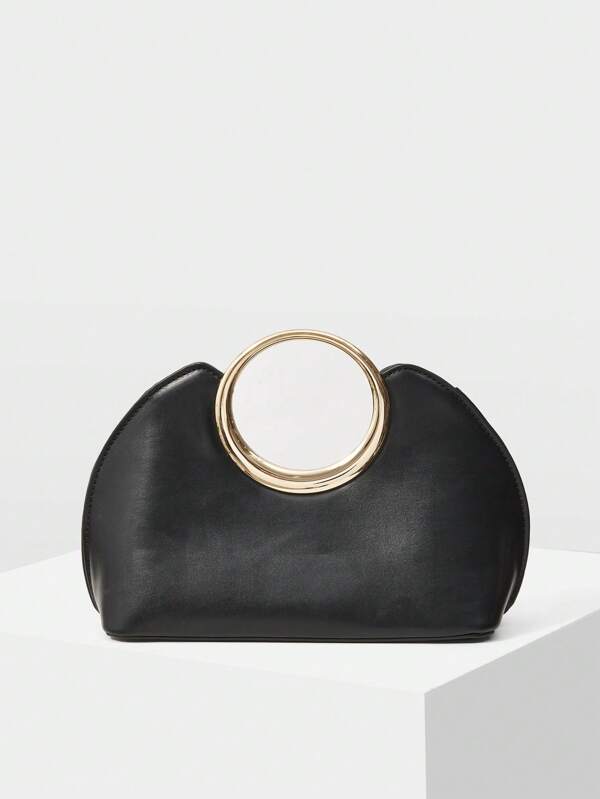 MOTF PREMIUM BOLSA TOTE FEMININA DE ALÇA CIRCULAR EM COURO PU