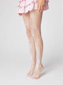 ROMWE Fairycore Pantimedia / Medias ajustadas / Mallas para mujer