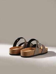 Solecia 女士可调节搭扣休闲沙滩拖鞋，圣诞节礼物