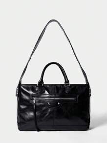 SHECARRY Ladies, Women Tote Bags, Crossbody Bags, Shoulder Bags, Fashionable, Personalized, Simple, Versatile, Street, Sweet And Cool Girls, Hot Girls, Y2k, Rivets, Biker Style, Teenagers, Y2k Bag, 2000s Fashion Style, Gothic Punk Bag For Women