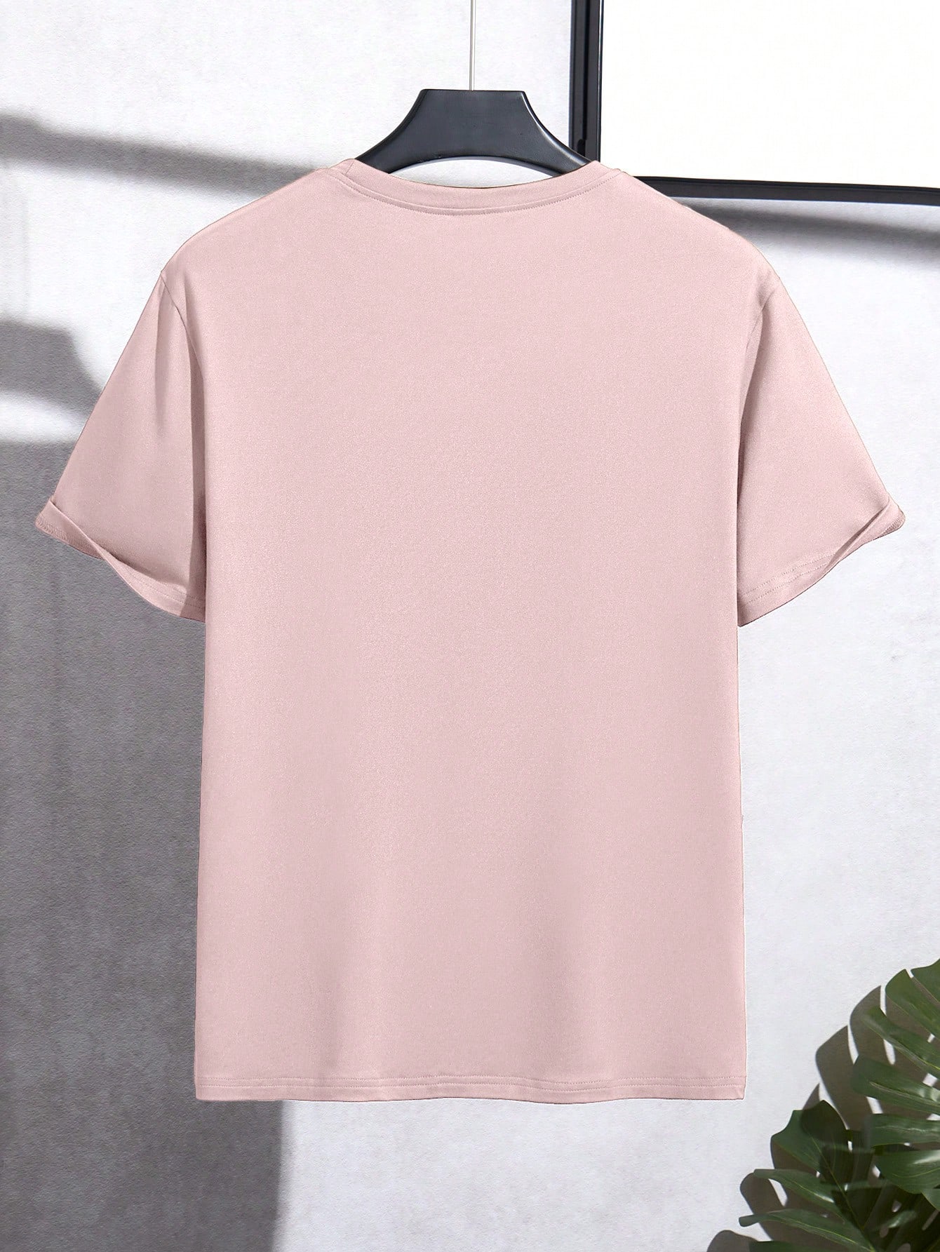 Manfinity Homme قميص تي شيرت رجالي بياقة طاقم مطبو...