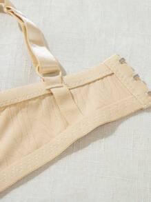 Snug Zone 3 pièces/Set Soutien-gorge sans fil confortable avec empiècement en dentelle, grande taille, réglable et avec effet push-up