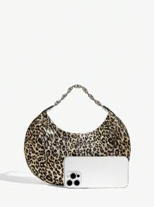 SHEIN SXY Quý cô, Túi xách tay nữ, Thời trang, Đơn giản, Thanh lịch, Đa năng, Sang trọng, Kim cương, Lấp lánh, Họa tiết da báo, Họa tiết động vật, Dành cho Tiệc Cocktail, Tiệc tùng, Vũ hội, Câu lạc bộ, Hẹn hò, Sinh nhật, Buổi tối, Đêm hẹn hò, Vũ hội, - Nhiều màu - Xem 4