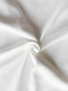 MaterniChic Maternity Plain Color Adjustable Waist Ruched Skirt Summer Outfits Elegant Mermaid - White - View 4