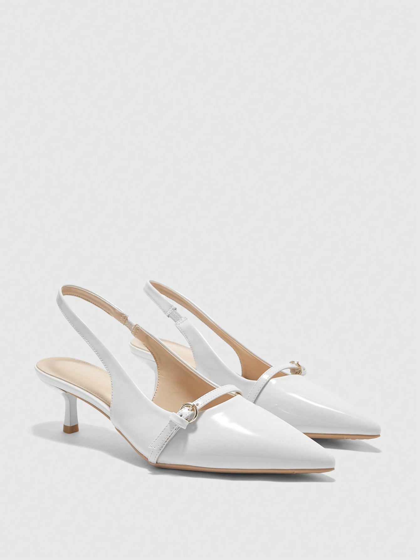 CUCCOO BIZCHIC Women's Fashion Burgundy Pointed Toe Kitten Heels, Comfortable For Commute, Date, Party And Vacation