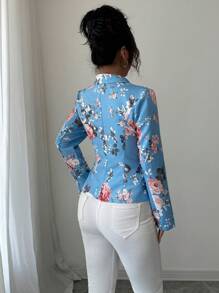 Elenzga Printed Simple & Generous Women's Blazer