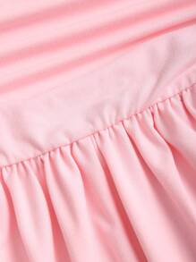 SHEIN Unity 女式黑色无袖连体裤，休闲修身短款连体衣，春夏 - 粉色 - 查看 4