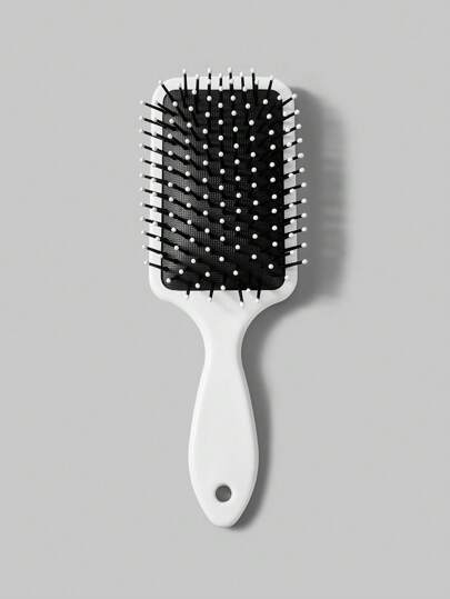 Kawaii 1 pieza Cepillo de pelo con masaje de cojín de aire y estampado de flor de cerezo, diseñado para mujeres