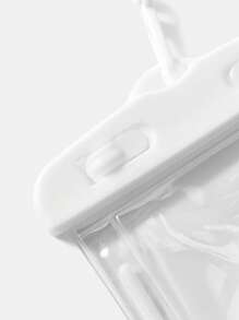 Nyan Cat X SHEIN Fashion Letter & Cat Print Transparent Waterproof Phone Pouch, Travel Accessory